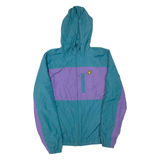LYLE & SCOTT Mens Jacket Blue Hooded Colourblock L
