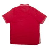 PIERRE CARDIN Mens Polo Shirt Red Check XL