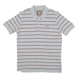 LEVI'S Mens Polo Shirt Grey Striped S