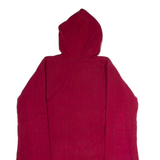 MACHA Womens Coat Red Hooded Patchwork L