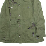 LIU JO Embellished Womens Trench Jacket Green UK 6