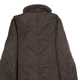 KINGFIELD Womens Quilted Coat Brown 90s UK 18