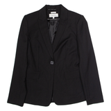 CALVIN KLEIN Stretch Womens Blazer Jacket Black UK 8
