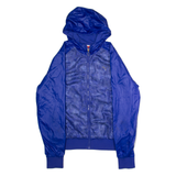 PUMA Mens Windbreaker Jacket Blue Mesh Hooded L