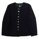 PERRY Womens Blazer Jacket Blue Wool UK 10