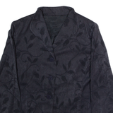 Womens Blazer Jacket Black 90s Floral XS