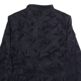 Womens Blazer Jacket Black 90s Floral XS