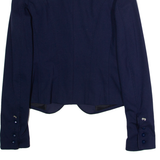 LIU-JO Womens Blazer Jacket Blue Viscose XS