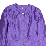 Womens Blazer Jacket Purple 90s UK 18