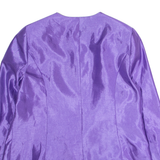 Womens Blazer Jacket Purple 90s UK 18