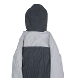 ELLESSE Womens Pullover Jacket Grey Hooded Colourblock UK 6