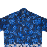 EXTREME GEAR Mens Hawaiian Shirt Blue Floral XL