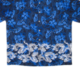 EXTREME GEAR Mens Hawaiian Shirt Blue Floral XL