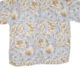 CAMPIA Mens Hawaiian Shirt Blue Floral XL