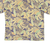 PIERRE CARDIN Mens Hawaiian Shirt Blue Floral L