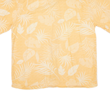 ISLAND REPUBLIC Mens Hawaiian Shirt Orange Floral L