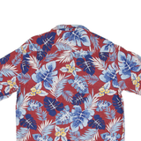 CARIBBEAN Mens Hawaiian Shirt Red Floral M