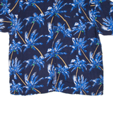 PURITAN Mens Hawaiian Shirt Blue Floral XL