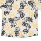 Mens Hawaiian Shirt Yellow Floral L