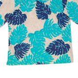 T&L MUUMUU FACTORY Mens Hawaiian Shirt Blue Floral XL