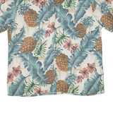 CAMPIA Mens Hawaiian Shirt Green Floral XL