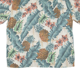 CAMPIA Mens Hawaiian Shirt Green Floral XL