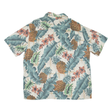 CAMPIA Mens Hawaiian Shirt Green Floral XL