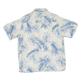 BATIK BAY Mens Hawaiian Shirt Blue Floral L