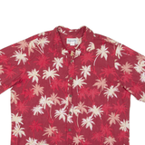 BISHOP ST Mens Hawaiian Shirt Pink Floral 2XL