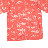 CLEAR WATER Fish Mens Hawaiian Shirt Pink XL
