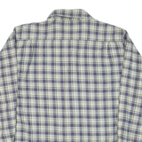 WRANGLER Mens Flannel Shirt Blue Check Long Sleeve L