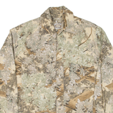 HIDDEN MESA Mens Shirt Green Camouflage Long Sleeve M