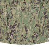 U.s.navy Robinson Womens Shirt Green Camouflage Long Sleeve M