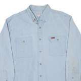 CARHARTT Mens Denim Shirt Blue Long Sleeve L