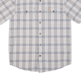 CARHARTT Mens Shirt Grey Check S