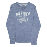 TOMMY HILFIGER Mens Jumper Blue Tight Knit M