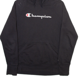 CHAMPION Mens Black Hoodie M