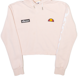 ELLESSE Crop Womens Pink Hoodie UK 4