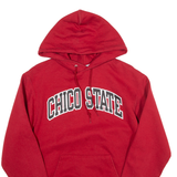 CHAMPION Chico State Mens Red Hoodie USA S