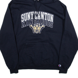 CHAMPION Suny Canton Kangaroos Mens Blue Hoodie USA L