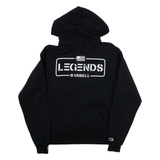 CHAMPION Legends Barbell Mens Black Hoodie USA M