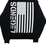 CHAMPION Legends Barbell Mens Black Hoodie USA M