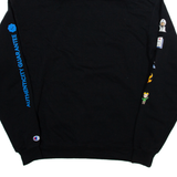 CHAMPION Mens Black Hoodie L