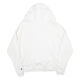 CHAMPION Mens White Hoodie L