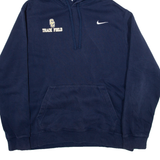 NIKE Womens Blue Hoodie L