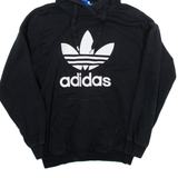 ADIDAS Womens Black Hoodie UK 8