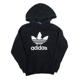 ADIDAS Womens Black Hoodie UK 8