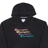 CHAMPION Womens Black Hoodie M