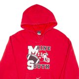 NIKE Maine South Mens Red Hoodie USA M