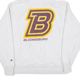 CHAMPION REVERSE WEAVE Bloomsburg University Mens Grey Hoodie USA L